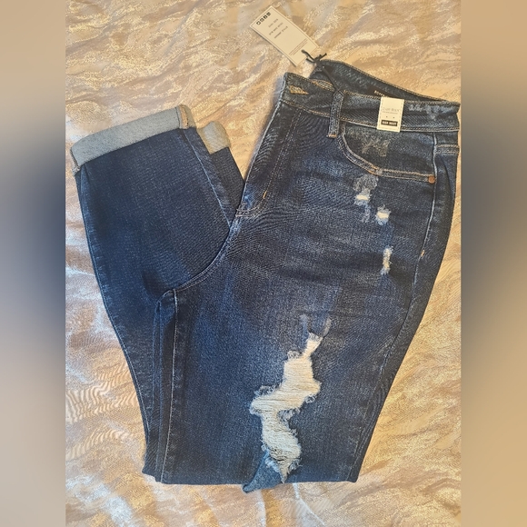 NWT Judy Blue high waist, distressed, boyfriend jeans sz 15 (32) - Picture 16 of 16